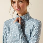 Ariat Ladies Lowell 3.0 1/4 Zip Baselayer Hardware Print