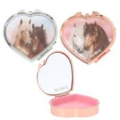 Miss Melody Metal Tin Heart With Mirror