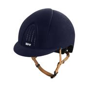 KEP Smart Nova Velvet Blue Helmet Beige Chinstrap