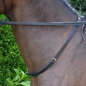 HY Equestrian Leather Neck Strap Black