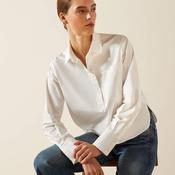 Ariat Ladies Osney Long Sleeved Blouse White Alyssum image