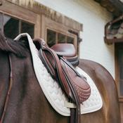 Kentucky Saddle Pad With Plaited Cord Beige