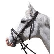 Privilege Equestrian Flags &amp; Cups Goteborg Flash Bridle Brown
