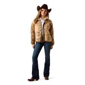 Ariat Ladies Sherpa Blocked Jacket Wildhorses/Tigers Eye Print image