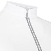 Kentucky Ladies Short Sleeved Show Shirt Classic With Glitter Zip White