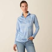 Ariat Ladies 1/4 Zip 3.0 Sunstopper St Tropez Mirage Print image