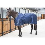 Turfmasters Standard Neck Middleweight Turnout Rug 250 g Navy Check image