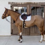 Kentucky Saddle Pad Glitter Rope Jumping White