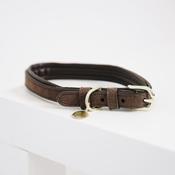 Kentucky Velvet Leather Dog Collar Brown image
