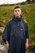 Mac in a Sac Adults Waterproof Breathable Windproof Unisex Packable Poncho-NAVY