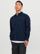 Jack &amp; Jones Ben Classic Long Sleede Overshirt -NAVY BLAZER image