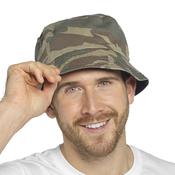 Mens Camo Print Reversible Bucket Hat-CAMO GREEN image
