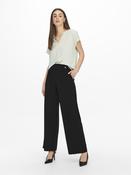 JDY Geggo Wide Fit Elasticated Trousers 30" Leg-BLACK BLACK image
