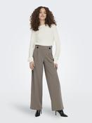 JDY Geggo Wide Fit Elasticated Trousers 30" Leg-DRIFTWOOD image