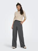 JDY Geggo Wide Fit Elasticated Trousers 30" Leg-GREY MELANGE image