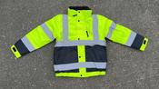 Junior 2 Tone Hi Vis Kids Bomber Farm Work Safety Jacket-HIVIZ YELNVY image