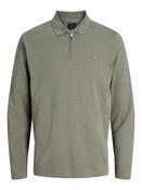 Jack &amp; Jones Premium Ethan Quarter Zip Polo Shirt – Men's Long Sleeve Regular Fit Polo image