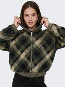 ONLY Maroon Zip Collar Cardigan | Ireland
