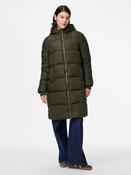PIECES Bee New Long Puffer Jacket | Women’s Long Winter Coat image