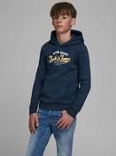 Jack &amp; Jones JJELOGO2 Boys Hoody -NAVY BLAZER (9-10, 11-12 only) image