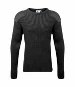 Fort Crew Neck Combat Jumper -BLACK
