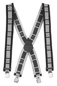 Snickers Workwear Elastic Braces – Black/Grey | Adjustable Heavy-Duty Straps
