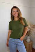 Audrey Green Knitted T-Shirt