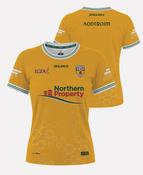 Antrim LGFA Senior Home Jersey LADIES FIT (Amber/White/Green) image