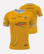 Antrim LGFA Senior Home Jersey (Amber/White/Green) image