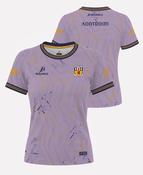 Antrim LGFA Senior Training Jersey LADIES FIT (Lilac/Navy/Amber) image