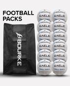 Bourke Sports Gaelic Football (Drill Ball) 48 Pack with 4 Carry Bags