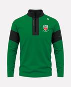 Drom &amp; Inch Camogie TEASRA Half Zip (Black/Green)