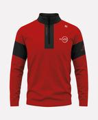 Elevate Fitness TEASRA Half Zip (Black/Red)