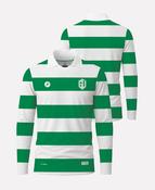 Grange United FC RETRO Long Sleeve Jersey (Green/White) image