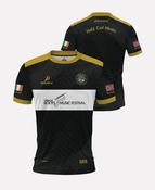 Half Cut Music Jersey (Black/White/Gold) image