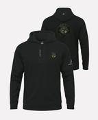 Half Cut Music TEASRA Half Zip Hoodie (Black)