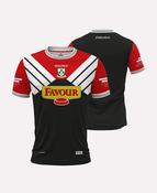 Loughgiel Shamrocks Jersey 2025/26 (Black/Red/White)