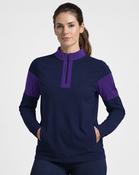 TEASRA Adult Half Zip (Navy/Purple) image