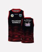 St Munnas Camogie Westmeath Training Singlet 2026 (Black/Red/White) image