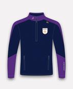 St Clare's PS Belfast Croga Half Zip (Navy/Purple) image