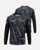 St Peregrines LGFA Warm Up Crew Neck (Black/Sky Blue/Pink)