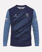 Via Equine Warm Up Crew Neck (Navy/Sky/White)