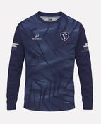 Via Equine Warm Up Crew Neck (Navy/White)
