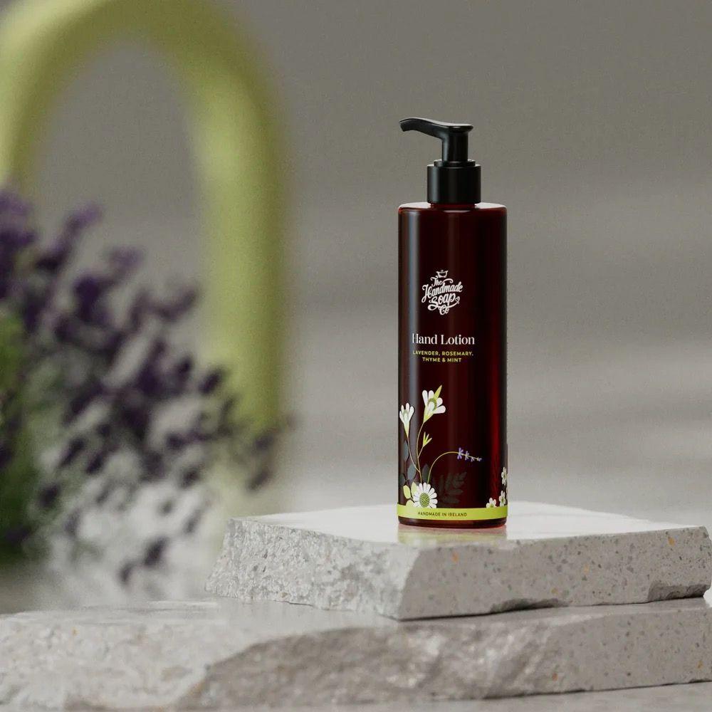 Hand Lotion - Lavender, Rosemary, Thyme & Mint | Size 250ml | The Handmade Soap Co