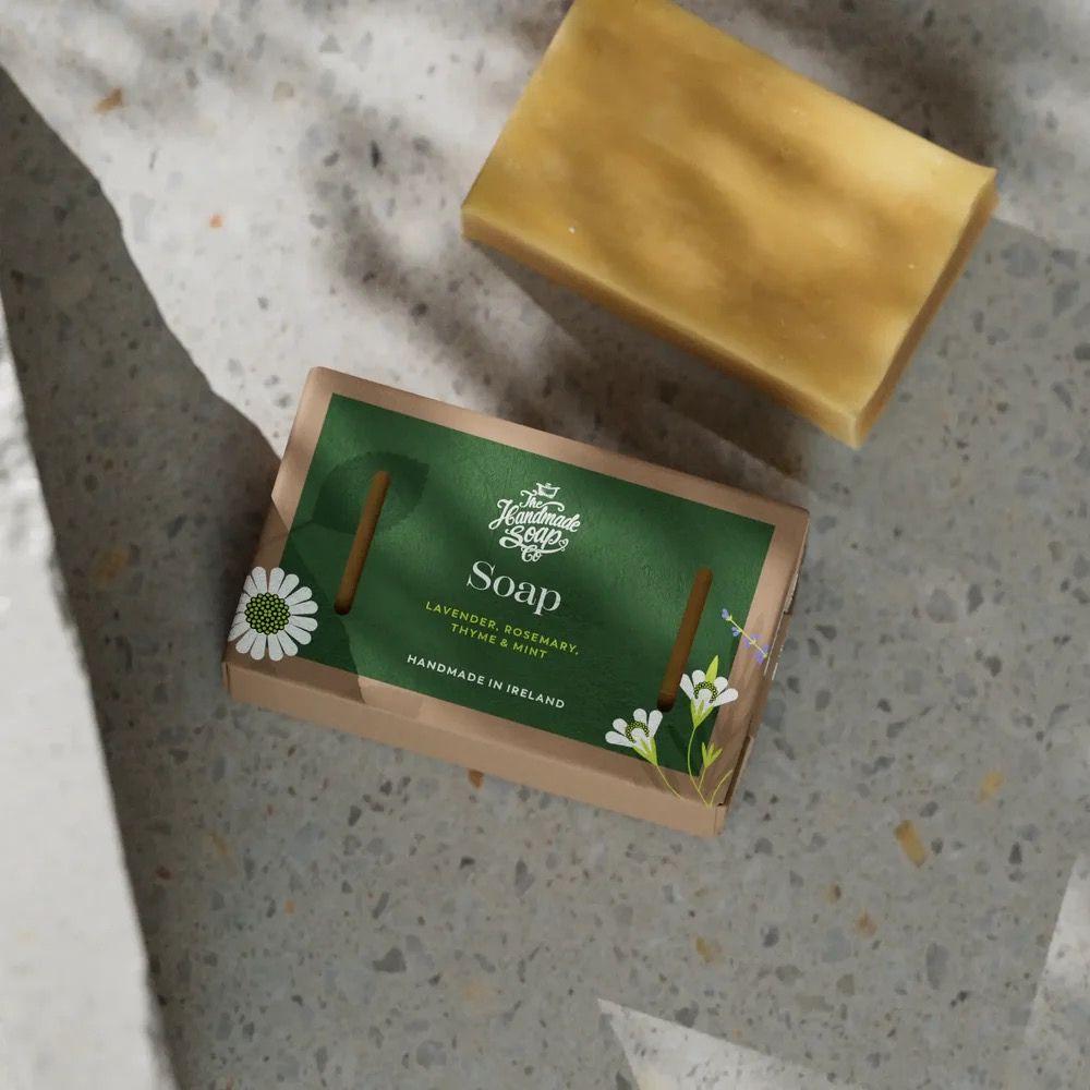 Glen Pharmacy Handmade Soap Lavender Rosemary Thyme Mint 140g