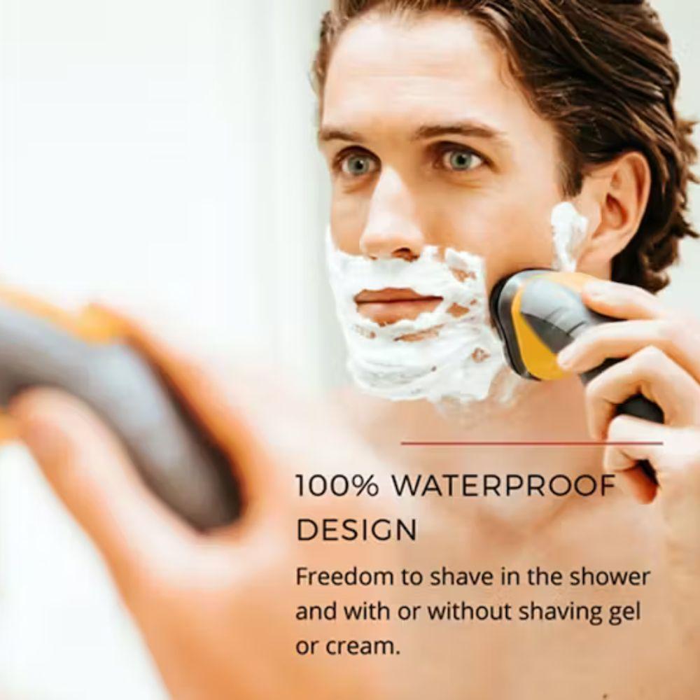 Remington Rotary Shaver with Rotary Blades, Yellow and Black
