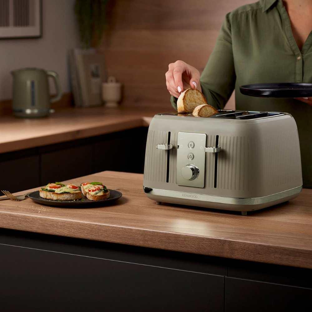 Kenwood 4 Slice Toaster | Olive Green | 5 Browning Levels | Defrost Function | Reheat Function