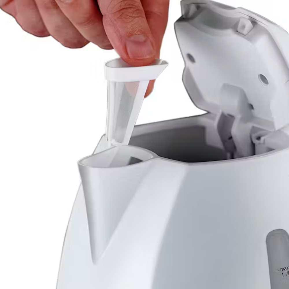 Russell Hobbs White Kettle 1.7L with Handle and Spout