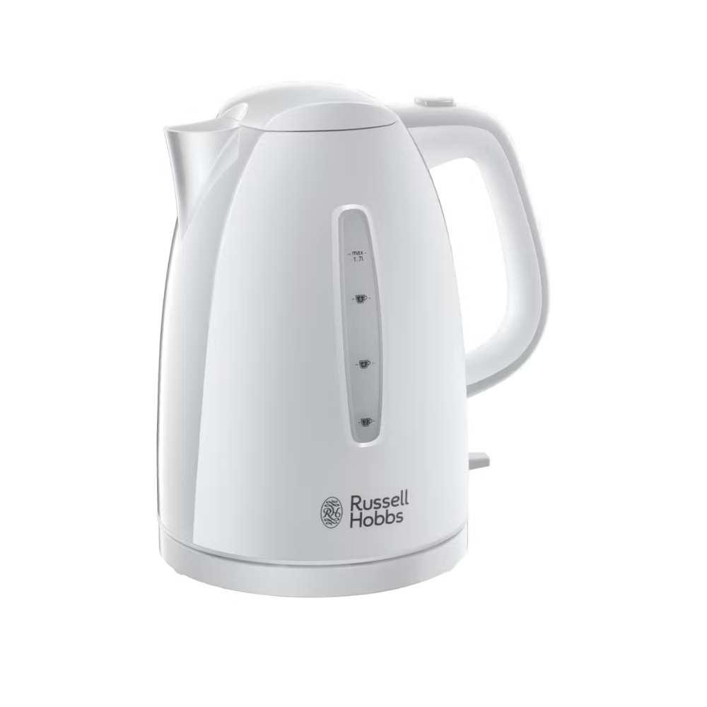 Russell Hobbs White Kettle 1.7L with Handle and Spout