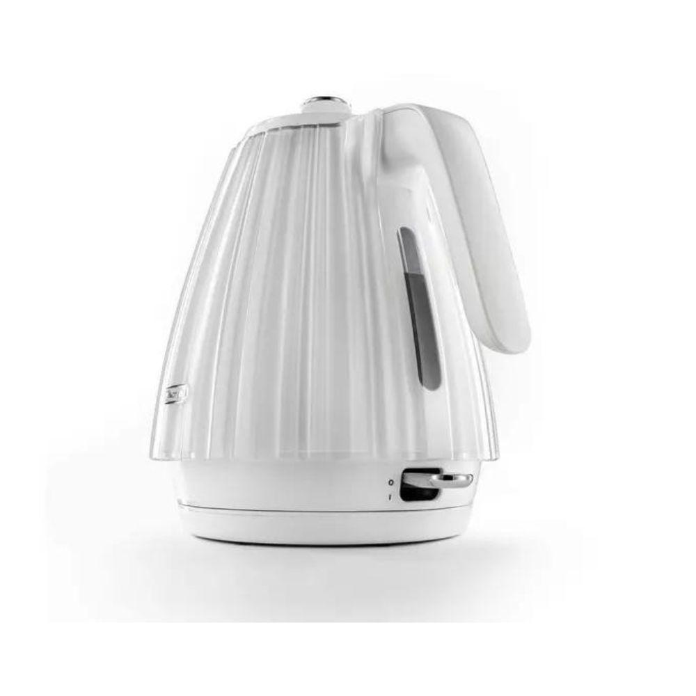 DeLonghi Ballerina Kettle - White 1.7L Capacity, Water level indicator, Handle, Lid
